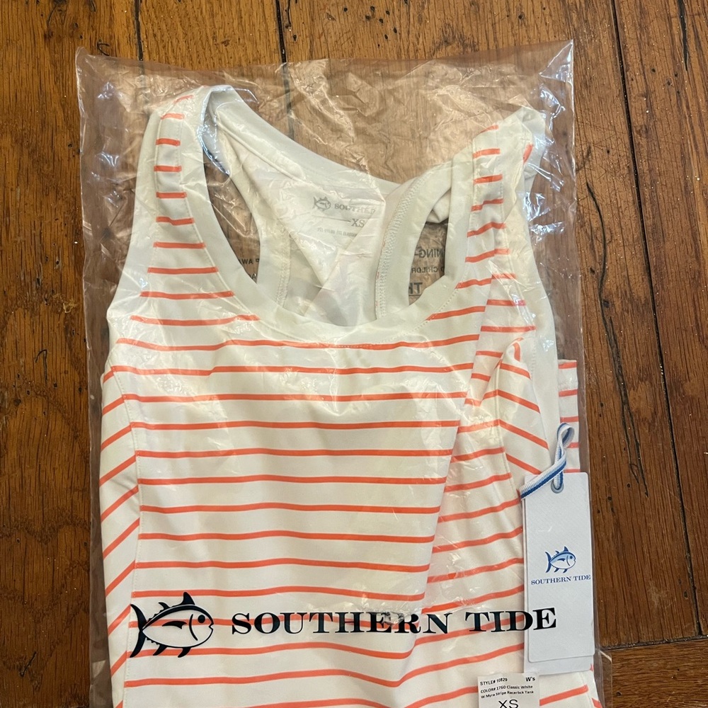 Southern Tide Myra Stripe Racerback Tank NWT - Picture 6 of 7